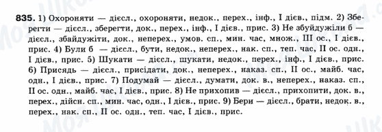 ГДЗ Українська мова 10 клас сторінка 835