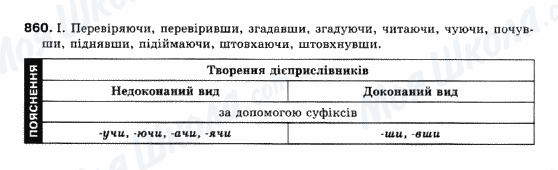 ГДЗ Українська мова 10 клас сторінка 860