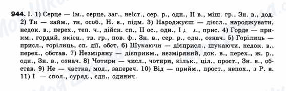 ГДЗ Українська мова 10 клас сторінка 944