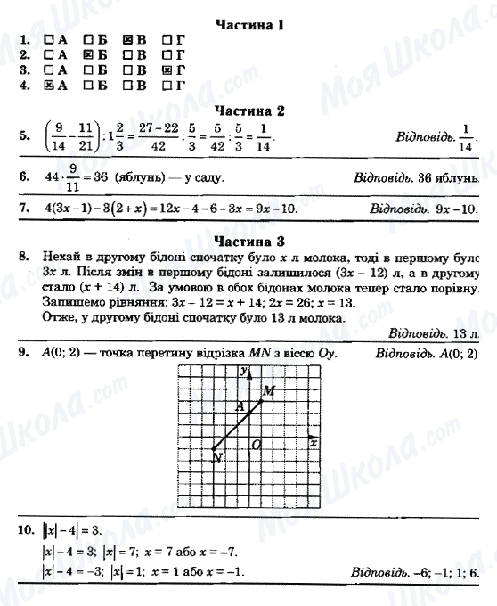 ГДЗ Математика 6 клас сторінка ВАРІАНТ-12