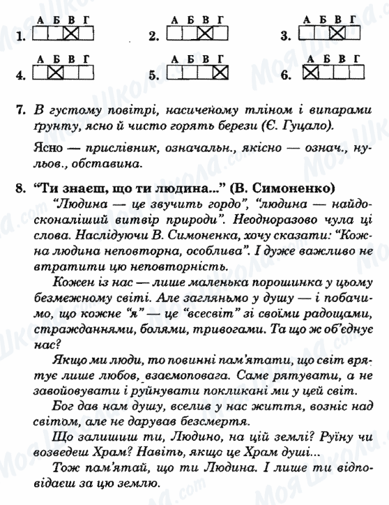 ГДЗ Українська мова 7 клас сторінка ВАРІАНТ-12