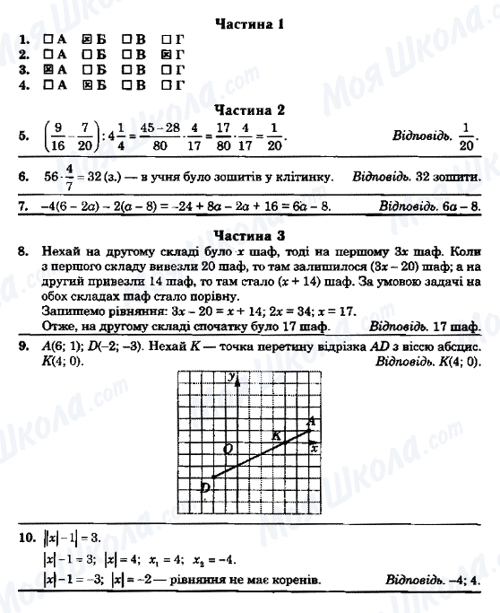 ГДЗ Математика 6 класс страница ВАРІАНТ-19