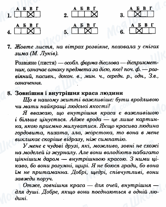 ГДЗ Українська мова 7 клас сторінка ВАРІАНТ-21