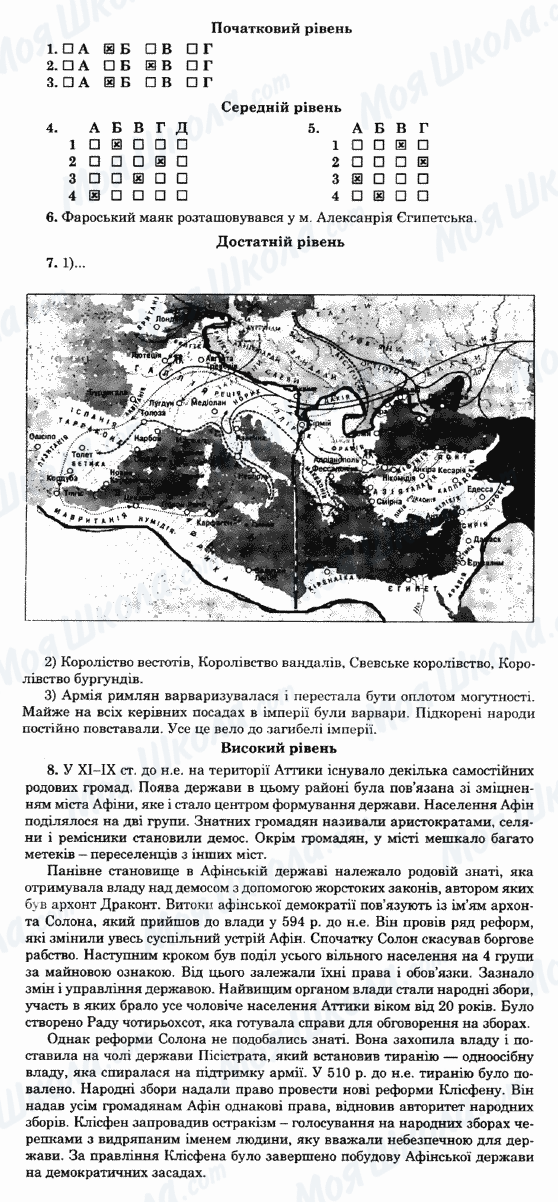 ГДЗ Історія 6 клас сторінка Варіант-31