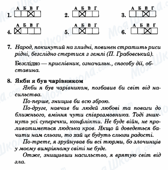 ГДЗ Українська мова 7 клас сторінка ВАРІАНТ-4