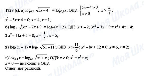 ГДЗ Алгебра 10 класс страница 1728(c)