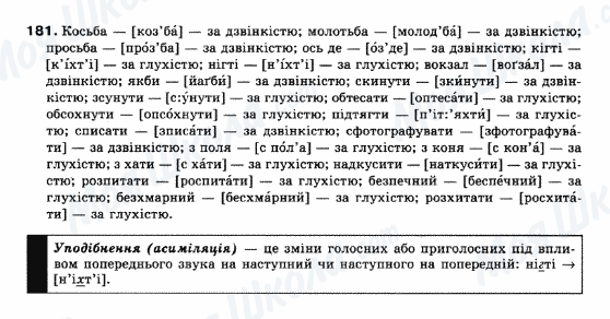 ГДЗ Укр мова 10 класс страница 181
