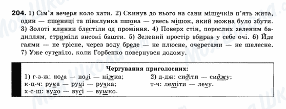 ГДЗ Укр мова 10 класс страница 204