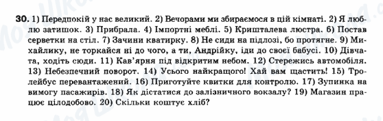 ГДЗ Укр мова 10 класс страница 30