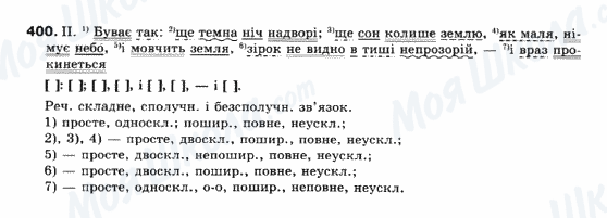 ГДЗ Українська мова 10 клас сторінка 400