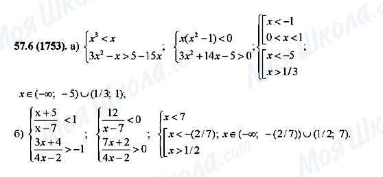 ГДЗ Алгебра 10 клас сторінка 57.6(1753)