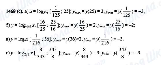 ГДЗ Алгебра 10 клас сторінка 1468(c)