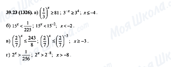 ГДЗ Алгебра 10 класс страница 39.23(1326)