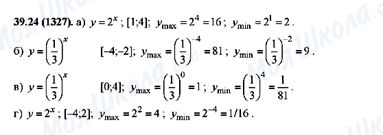 ГДЗ Алгебра 10 класс страница 39.24(1327)