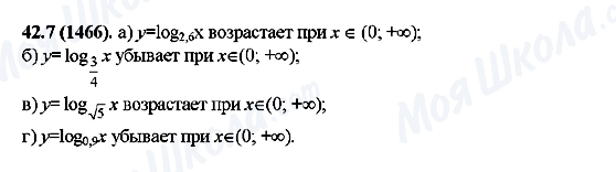 ГДЗ Алгебра 10 клас сторінка 42.7(1466)