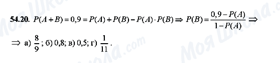 ГДЗ Алгебра 10 класс страница 54.20