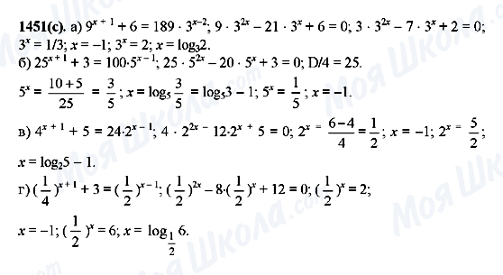 ГДЗ Алгебра 10 клас сторінка 1451(c)