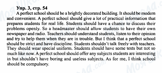 ГДЗ Английский язык 7 класс страница Упр.3,стр.54