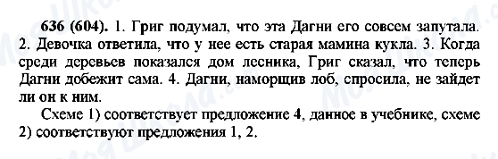 ГДЗ Русский язык 6 класс страница 636(604)