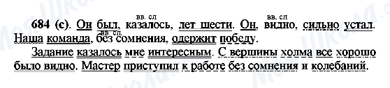 ГДЗ Російська мова 6 клас сторінка 684(с)