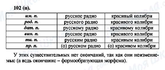 ГДЗ Російська мова 6 клас сторінка 102(н)