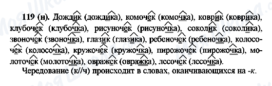 ГДЗ Русский язык 6 класс страница 119(н)