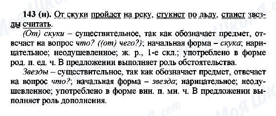 ГДЗ Російська мова 6 клас сторінка 143(н)