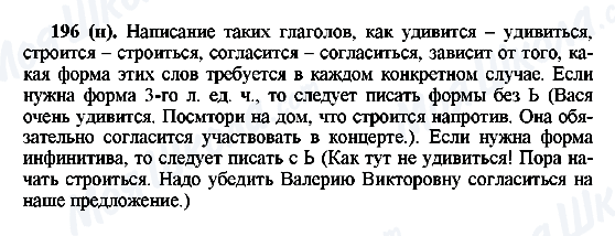 ГДЗ Російська мова 6 клас сторінка 196(н)