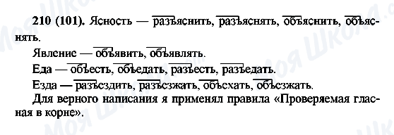 ГДЗ Російська мова 6 клас сторінка 210(101)