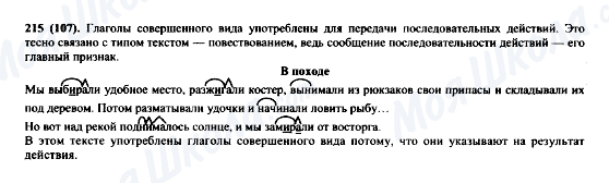 ГДЗ Русский язык 6 класс страница 215(107)