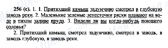 ГДЗ Російська мова 6 клас сторінка 256(с)
