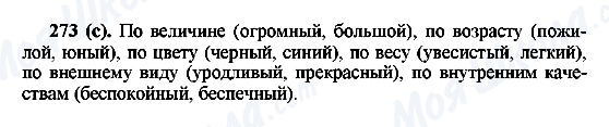 ГДЗ Російська мова 6 клас сторінка 273(с)