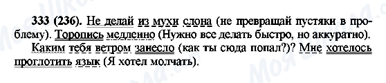 ГДЗ Російська мова 6 клас сторінка 333(236)