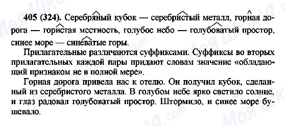 ГДЗ Російська мова 6 клас сторінка 405(324)