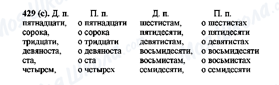 ГДЗ Російська мова 6 клас сторінка 429(с)