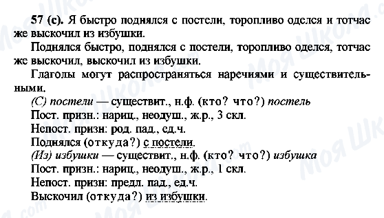 ГДЗ Російська мова 6 клас сторінка 57(с)