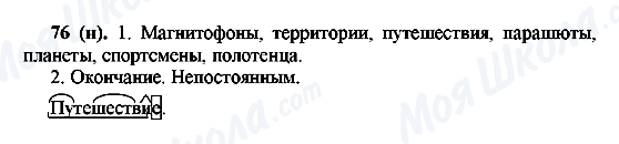 ГДЗ Русский язык 6 класс страница 76(н)