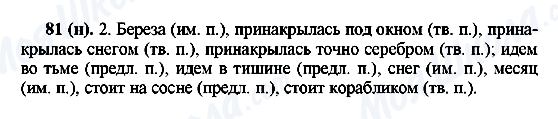 ГДЗ Російська мова 6 клас сторінка 81(н)