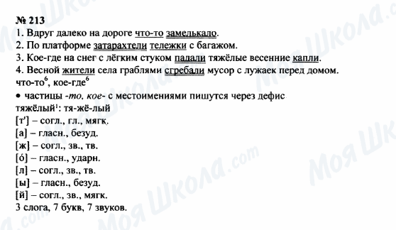 ГДЗ Російська мова 8 клас сторінка 213