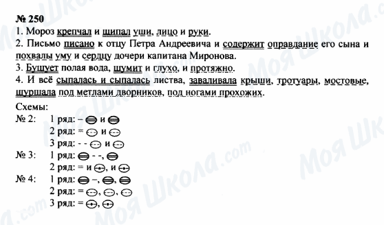 ГДЗ Російська мова 8 клас сторінка 250