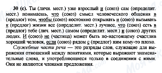 ГДЗ Російська мова 6 клас сторінка 30(c)