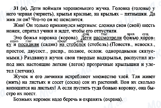 ГДЗ Русский язык 6 класс страница 31(н)