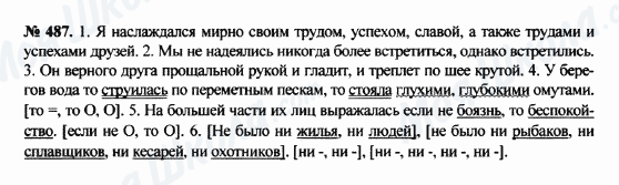 ГДЗ Російська мова 8 клас сторінка 487