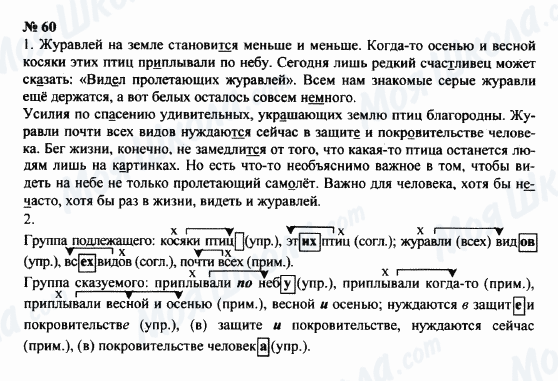 ГДЗ Русский язык 8 класс страница 60
