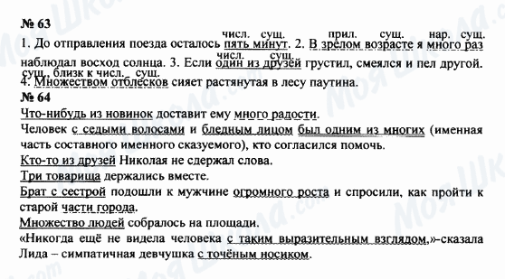 ГДЗ Російська мова 8 клас сторінка 63