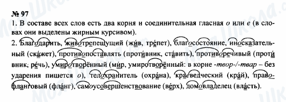 ГДЗ Російська мова 8 клас сторінка 97