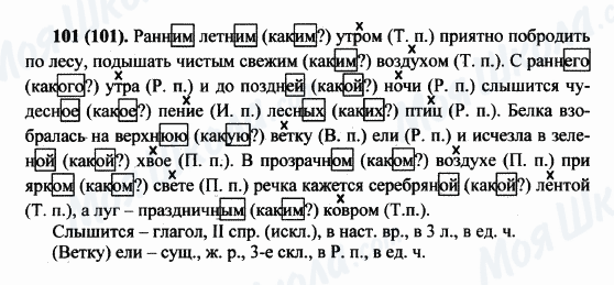 ГДЗ Русский язык 5 класс страница 101(101)