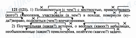 ГДЗ Російська мова 5 клас сторінка 121(121)