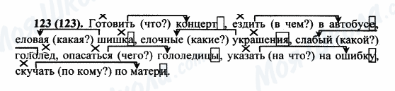 ГДЗ Російська мова 5 клас сторінка 123(123)