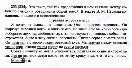 ГДЗ Русский язык 5 класс страница 233(234)